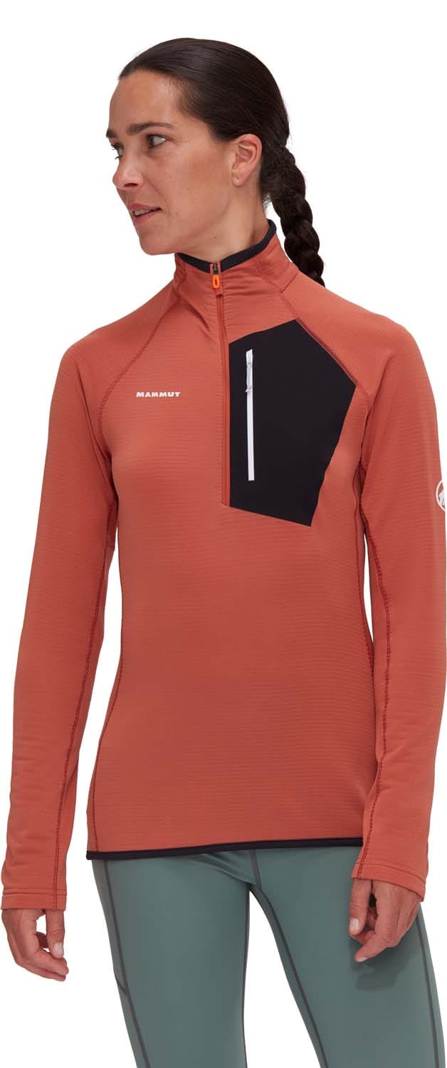 Mammut Women's Aenergy Light ML Half Zip Pull Brick-Black Mammut