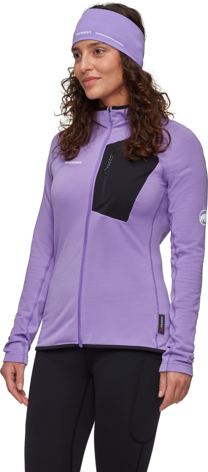 Mammut Women's Aenergy Light ML Hooded Jacket  Lavandin-black Mammut