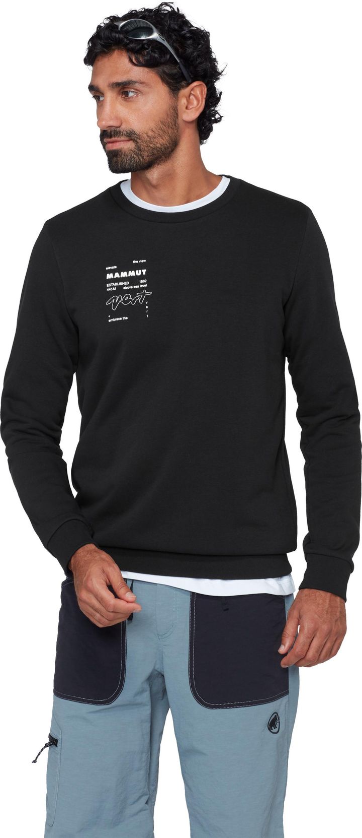 Mammut Men's Mammut Core ML Crew Neck Vert Black Mammut