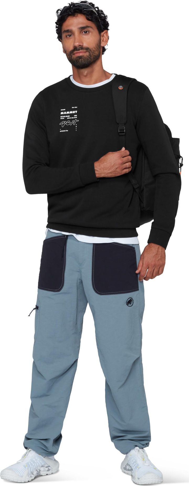 Mammut Men's Mammut Core ML Crew Neck Vert Black Mammut