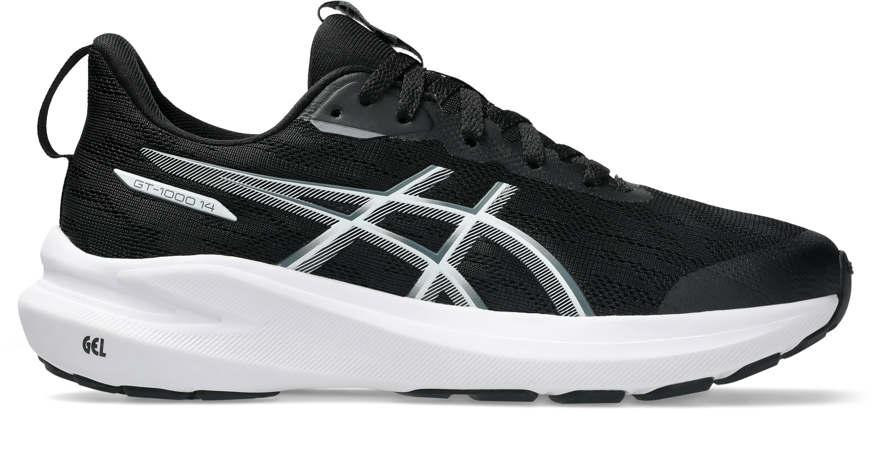 Asics Kids' GT-1000 14 GS Black/Steel Grey