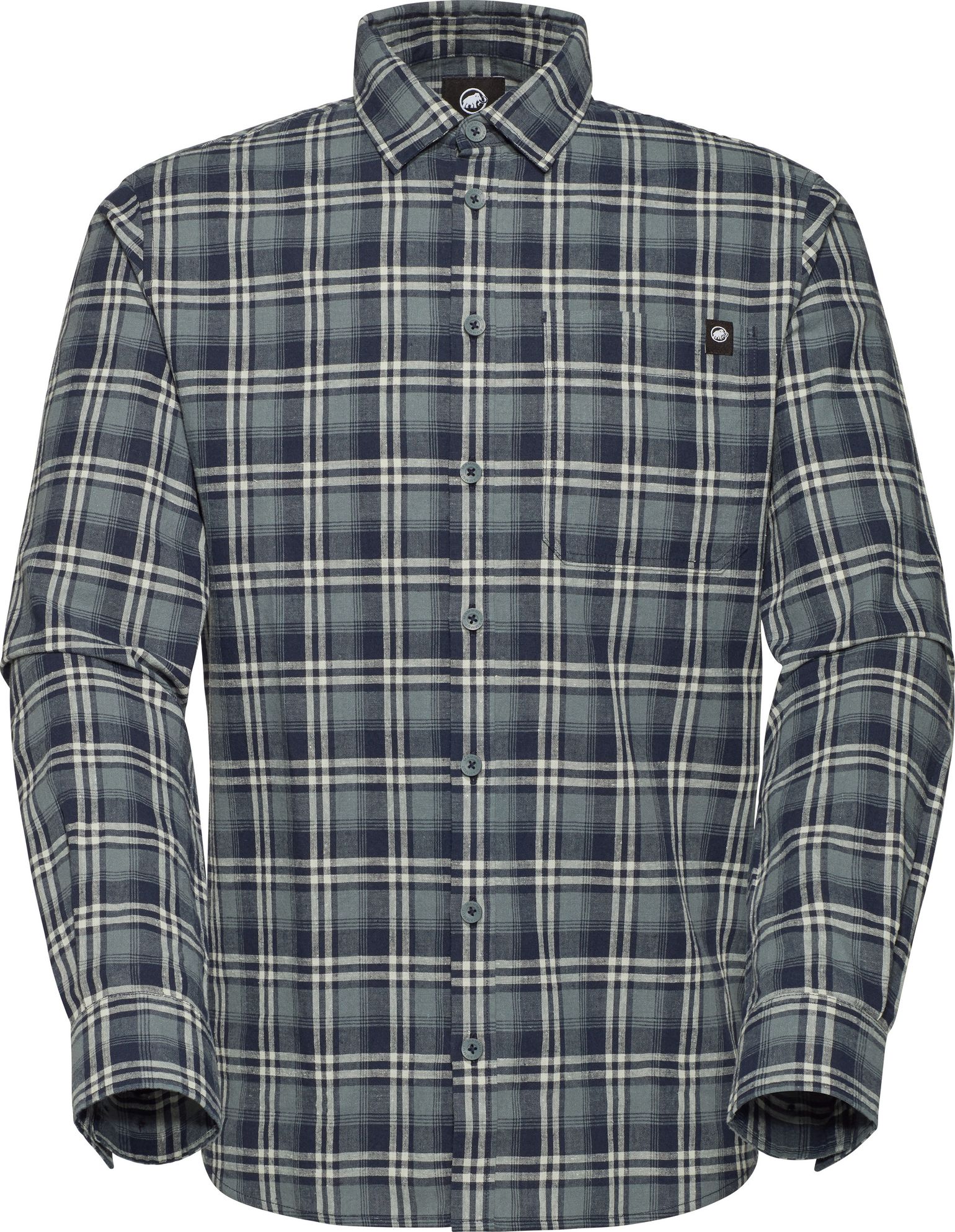 Mammut Men's Trovat Summer Longsleeve Shirt  Marine-strata