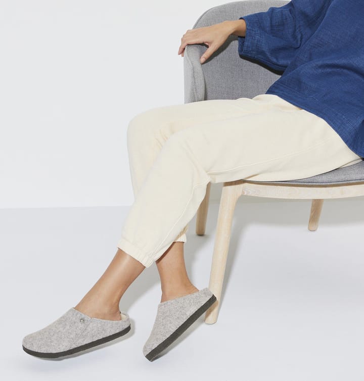 Birkenstock Zermatt Shearling Wool Felt Narrow Light Grey Birkenstock