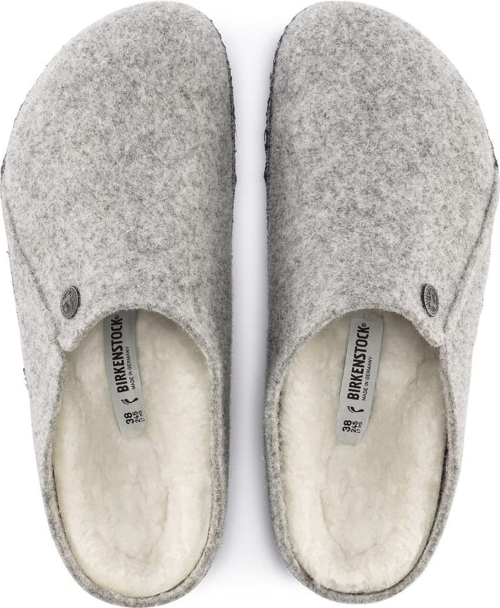 Birkenstock Zermatt Shearling Wool Felt Narrow Light Grey Birkenstock