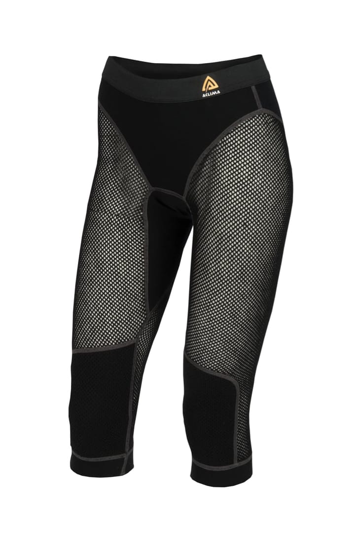 Aclima Women's WoolNet 3/4 Longs Jet Black Aclima Aclima Women's WoolNet 3/4 Longs Jet Black Aclima