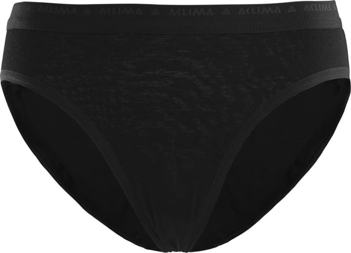 Aclima Women's LightWool Briefs Jet Black Aclima