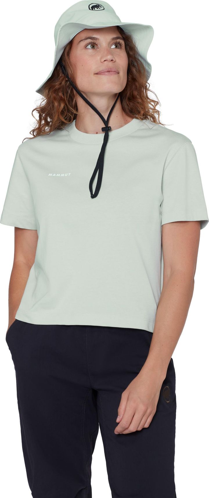 Mammut Women's Mammut Base Cropped T-Shirt Mini Logo Silver Sage Mammut