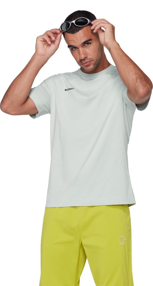Mammut Base T-Shirt Men Mini Logo Silver Sage Mammut