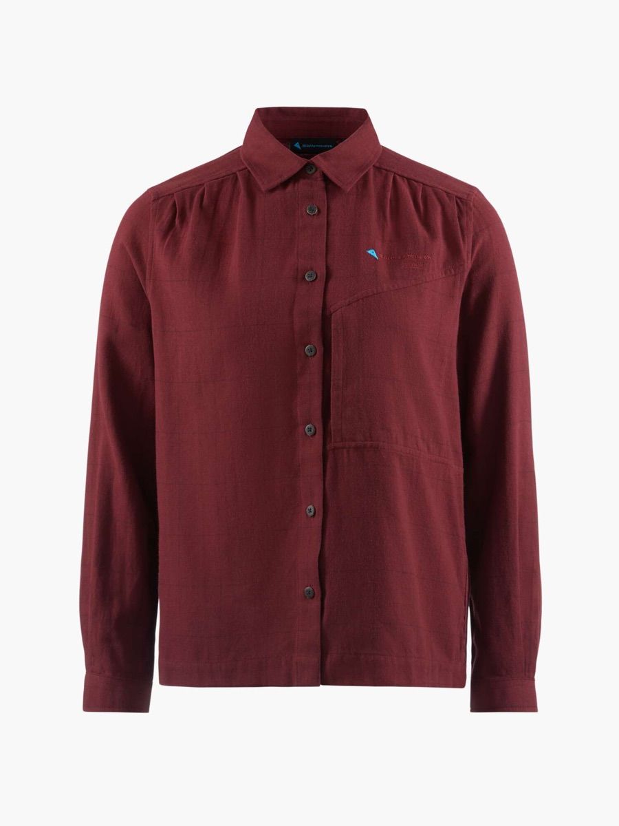 Klättermusen Helheim LS Shirt W's Tawny Red