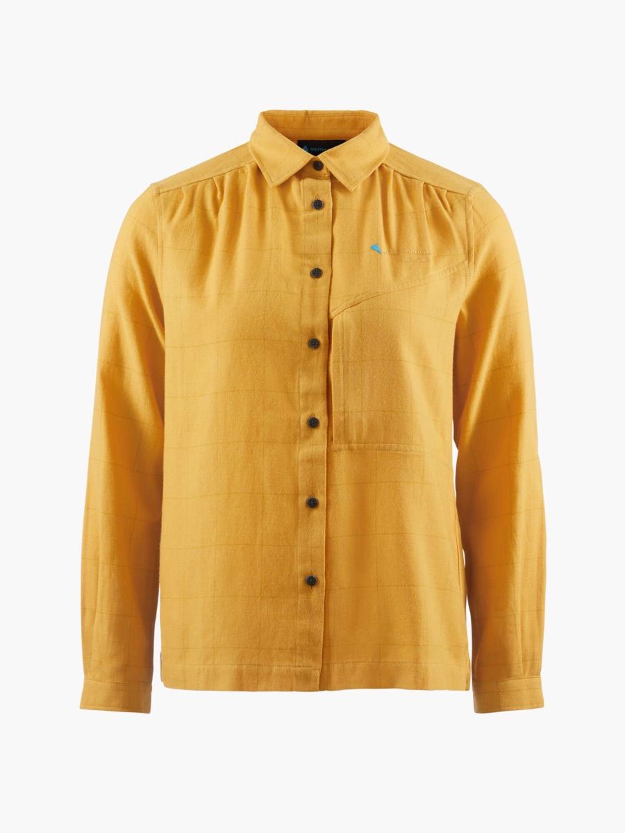 Klättermusen Helheim LS Shirt W's Amber Gold