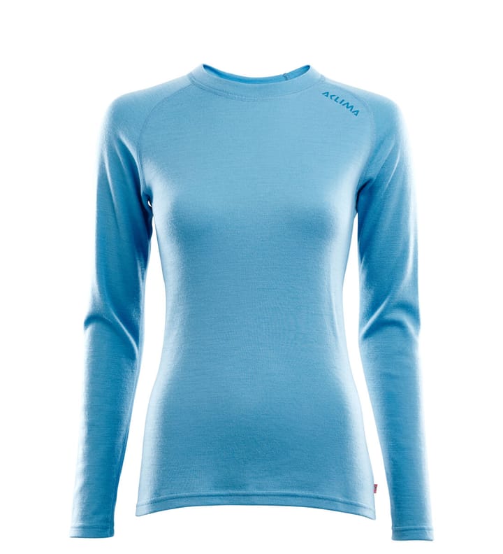 Aclima Women's WarmWool Crewneck Azure Blue Aclima Aclima Women's WarmWool Crewneck Azure Blue Aclima
