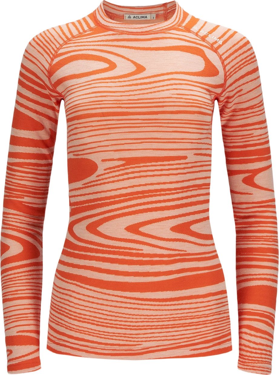 Aclima Women's WarmWool Crewneck Signature Motion