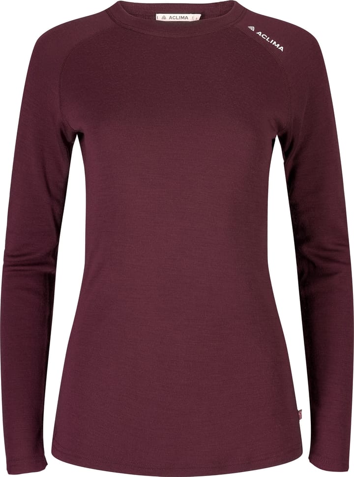 Aclima Women's WarmWool Crewneck Fig Aclima