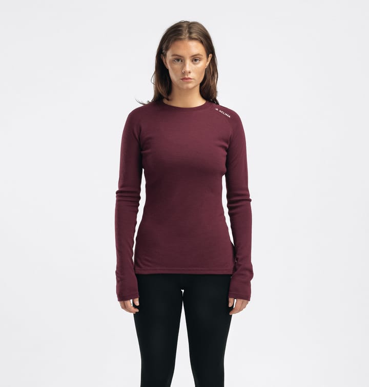 Aclima Women's WarmWool Crewneck Fig Aclima