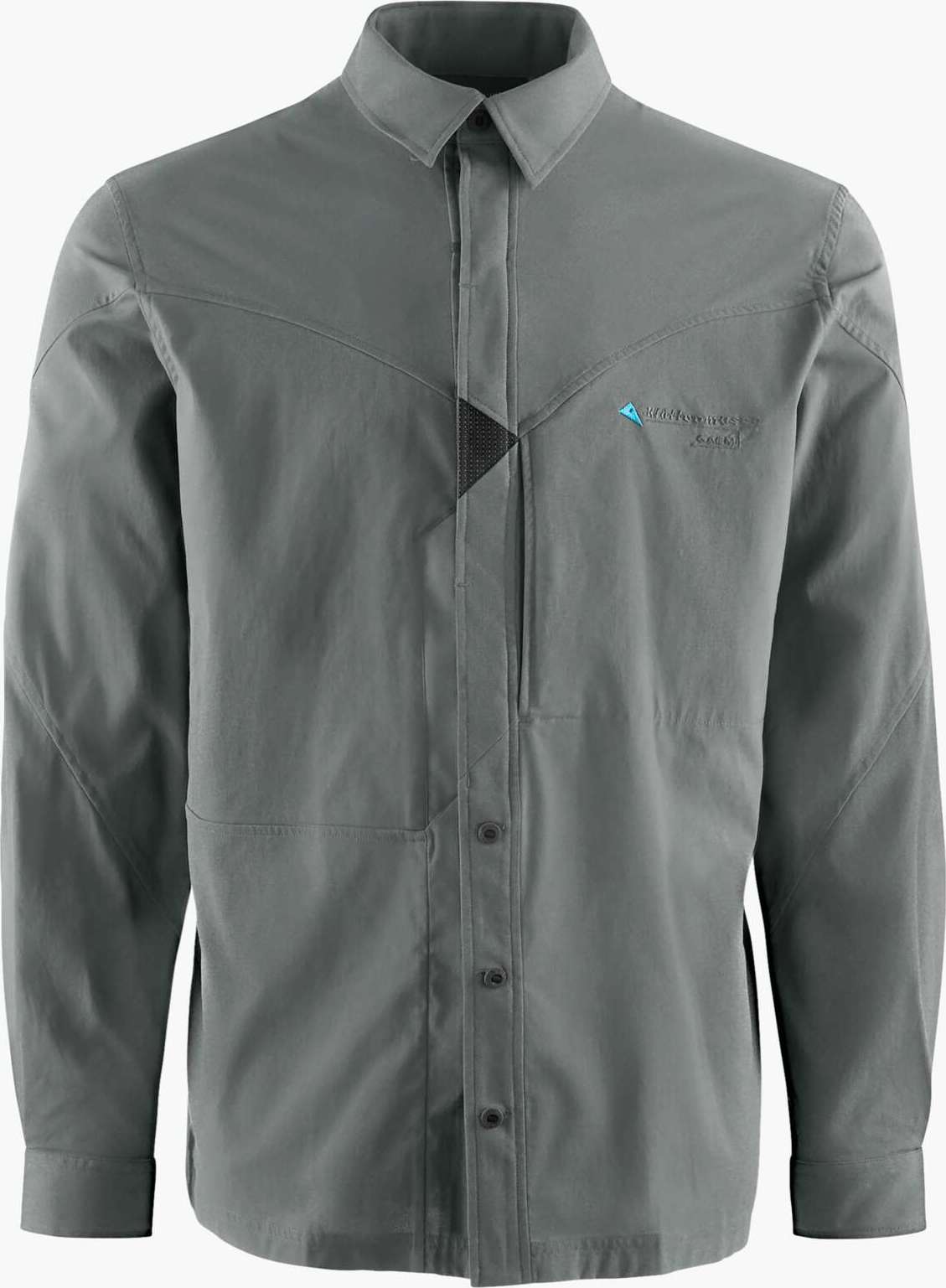 Klättermusen Men's Garm Long-Sleeve Shirt Teal Grey