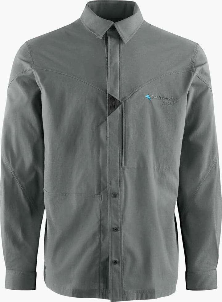 Klättermusen Men's Garm Long-Sleeve Shirt Teal Grey Klättermusen