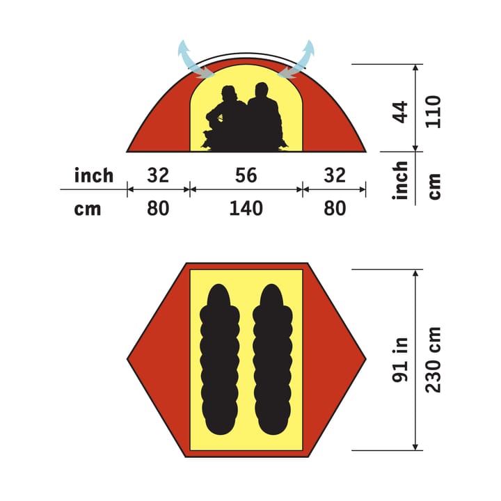 Hilleberg Staika rødt Hilleberg