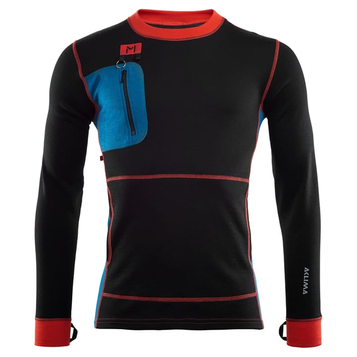 Aclima Lars Monsen Anárjohka Crew Man Jet Black/ Blue Sapphire/ Poin Aclima Aclima Lars Monsen Anárjohka Crew Man Jet Black/ Blue Sapphire/ Poin Aclima