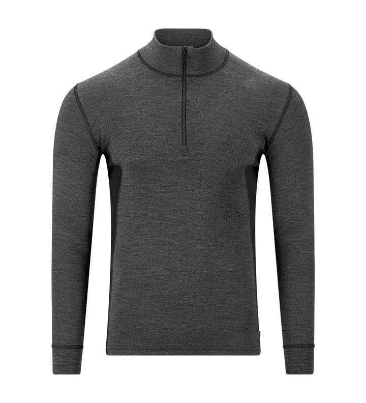 Aclima WarmWool Mock Neck with Zip Man Marengo/Jet Black Aclima