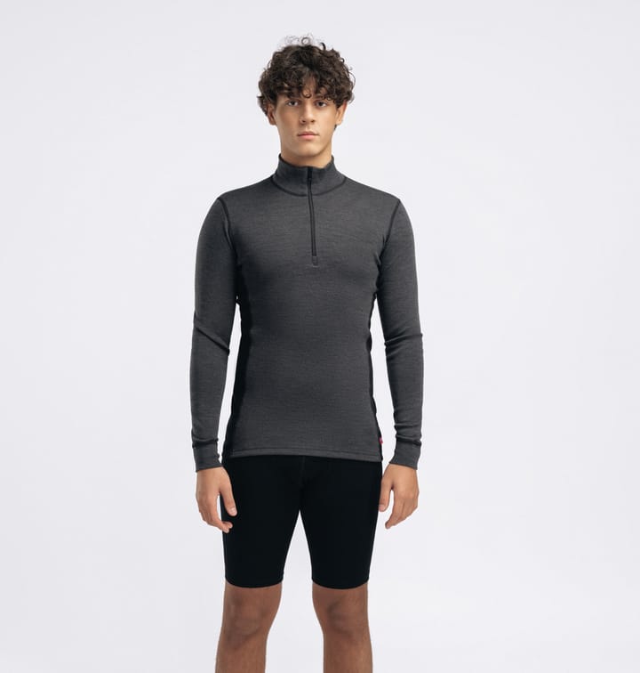 Aclima WarmWool Mock Neck with Zip Man Marengo/Jet Black Aclima Aclima WarmWool Mock Neck with Zip Man Marengo/Jet Black Aclima