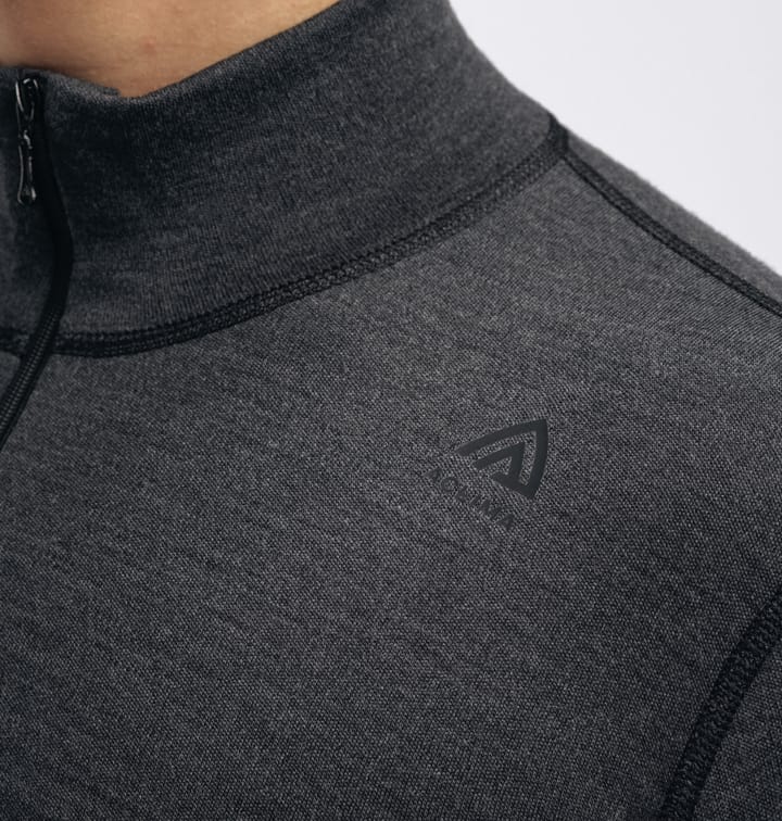 Aclima WarmWool Mock Neck with Zip Man Marengo/Jet Black Aclima Aclima WarmWool Mock Neck with Zip Man Marengo/Jet Black Aclima