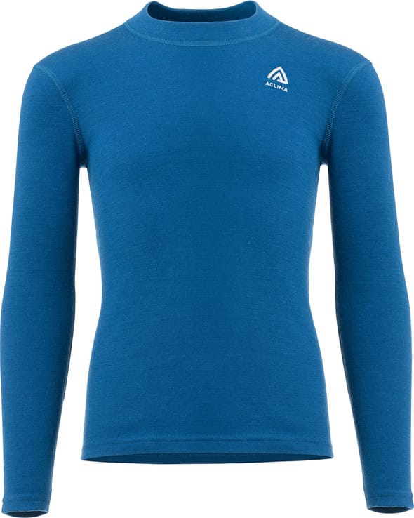 Aclima Warmwool Shirt Crew Neck Children Corsair/Marengo Aclima