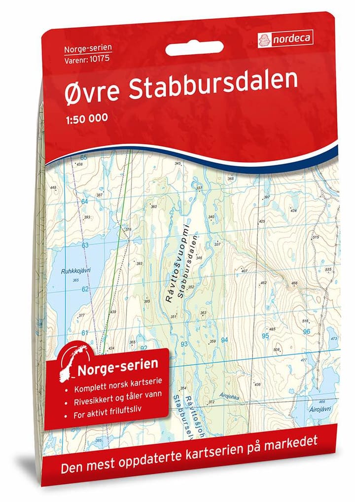 Nordeca Øvre Stabbursdalen Norge-Serien 1:50 000 Turkart Ugland IT