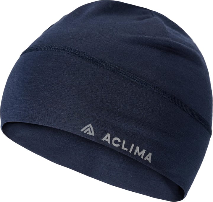 Aclima Unisex LightWool Beanie Navy Blazer Aclima