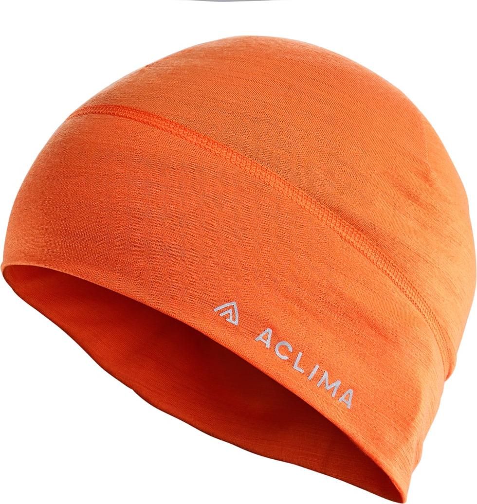 Aclima Unisex LightWool Beanie Orange Tiger