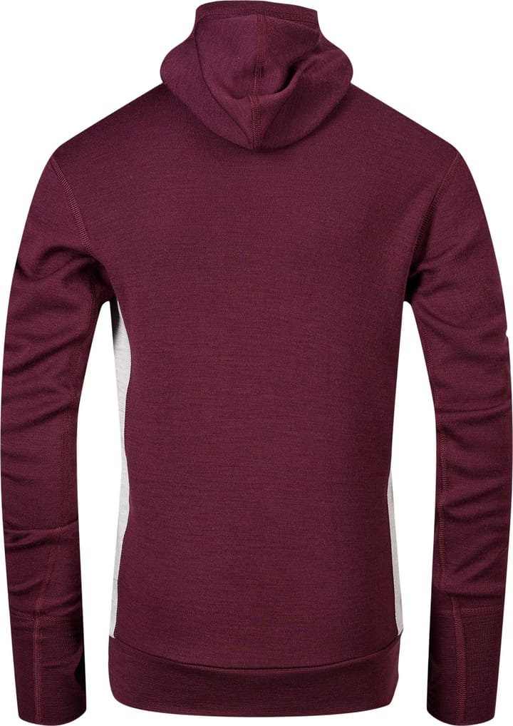 Aclima Warmwool Hood Sweater Children Fig/beige Melange Aclima