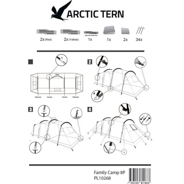 Arctic Tern Family Camp 8p Ensign Blue Arctic Tern