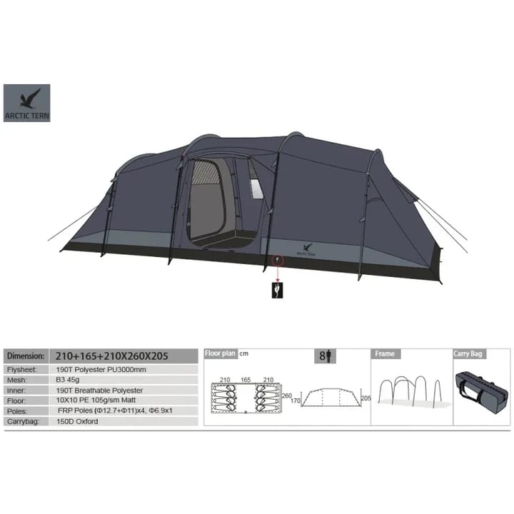 Arctic Tern Family Camp 8p Ensign Blue Arctic Tern