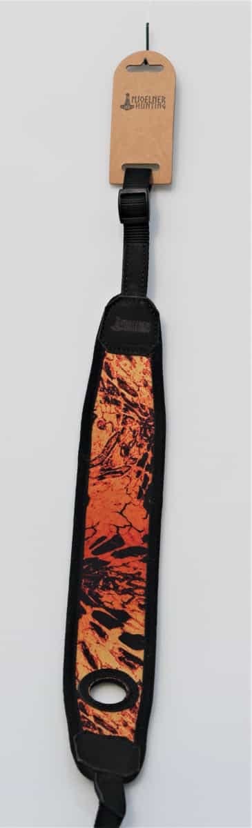 Mjølner Riffelreim M. Tommelhull Orange Camo 93cm Mjølner Hunting