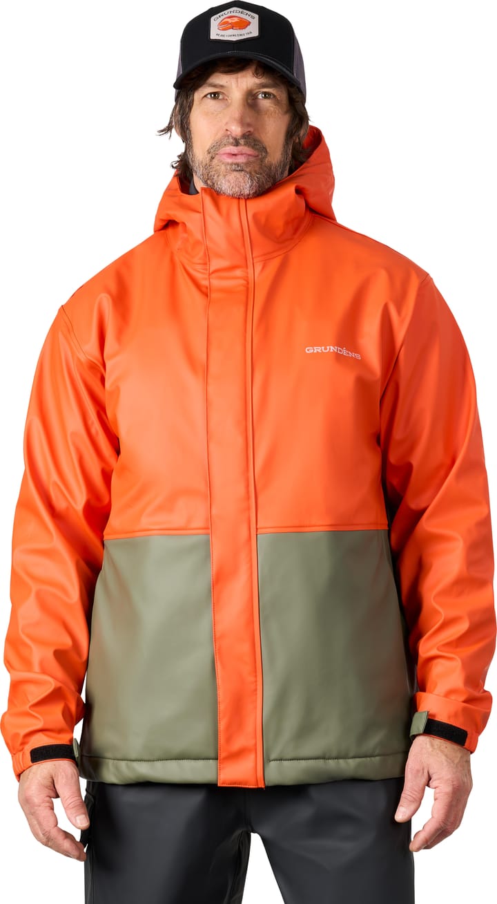 Grundéns Men's Neptune Thermo Jacket Orange/olive Grundéns