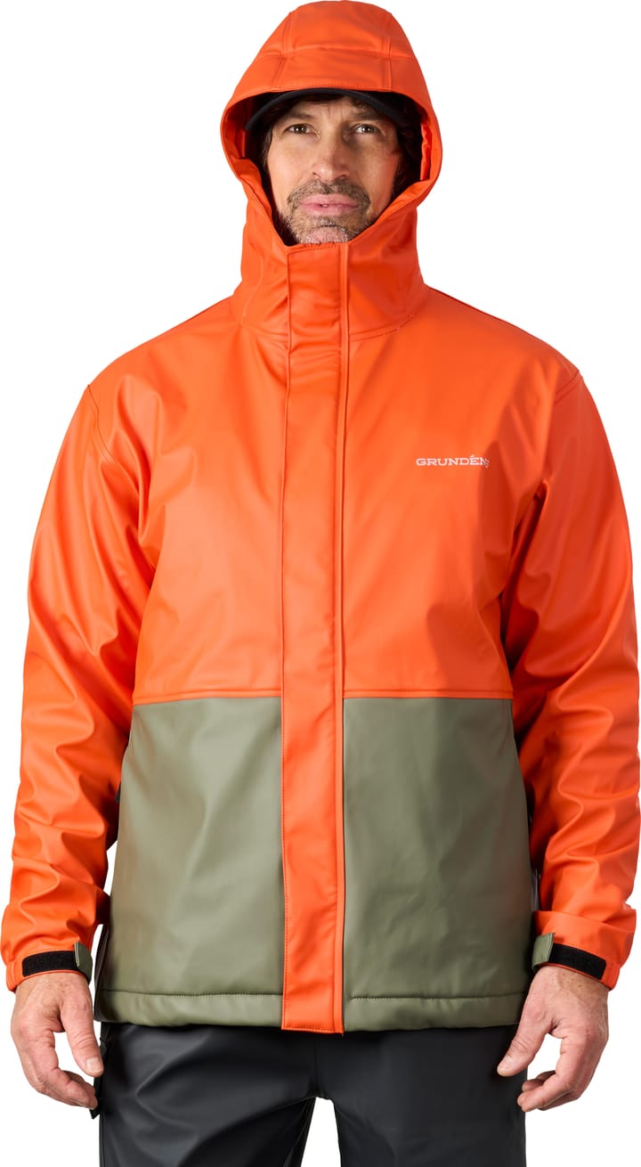 Grundéns Men's Neptune Thermo Jacket Orange/olive Grundéns