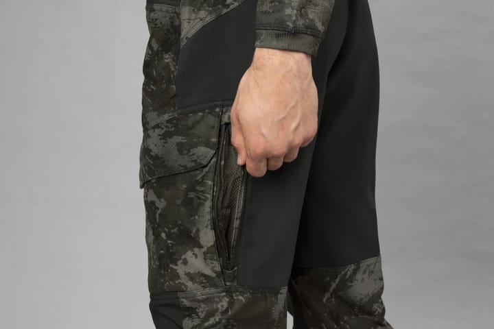 Härkila Men's Noctyx Camo Silent Trousers Axis Msp Black/Black Härkila