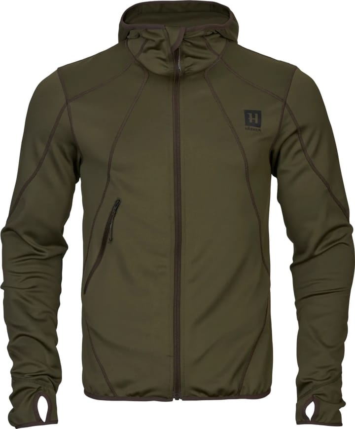 Härkila Deer Stalker Fleece-Hettegenser Med Glidelås Willow Green Härkila