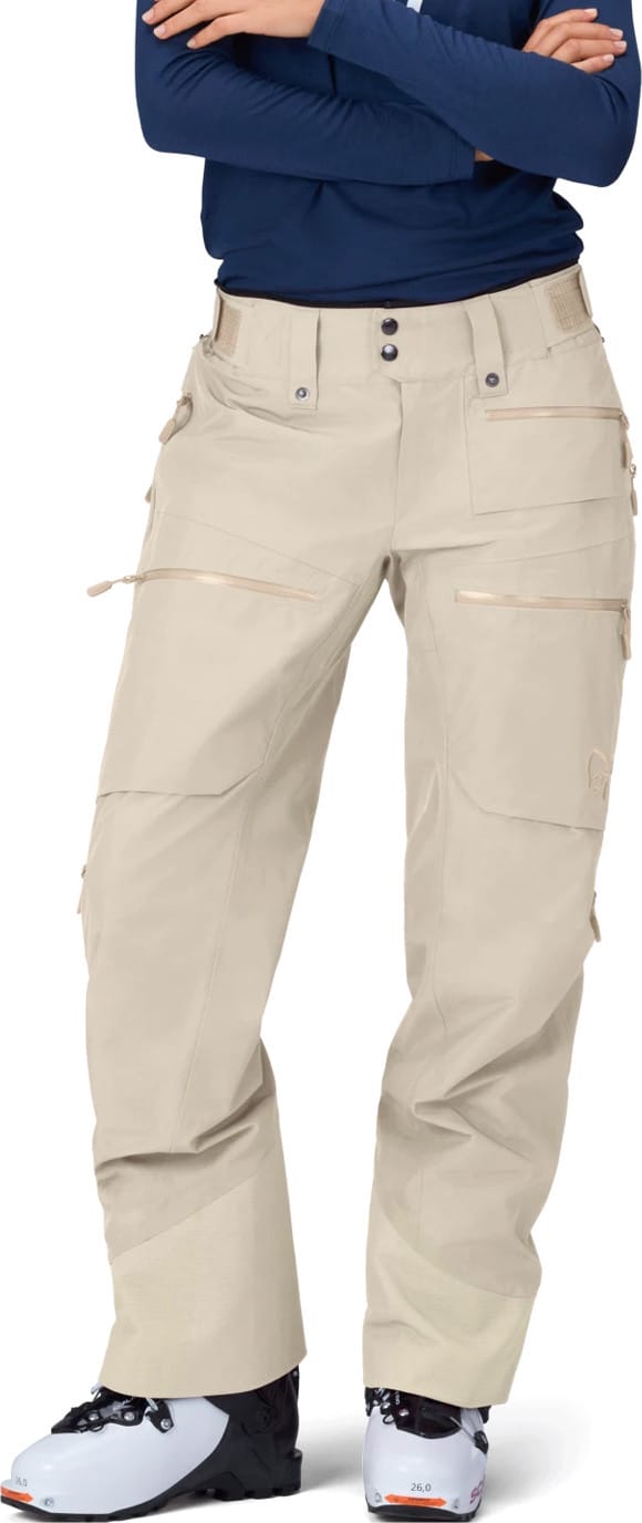 Norrøna Women's Lofoten GORE-TEX Insulated Pants  Oatmeal Norrøna