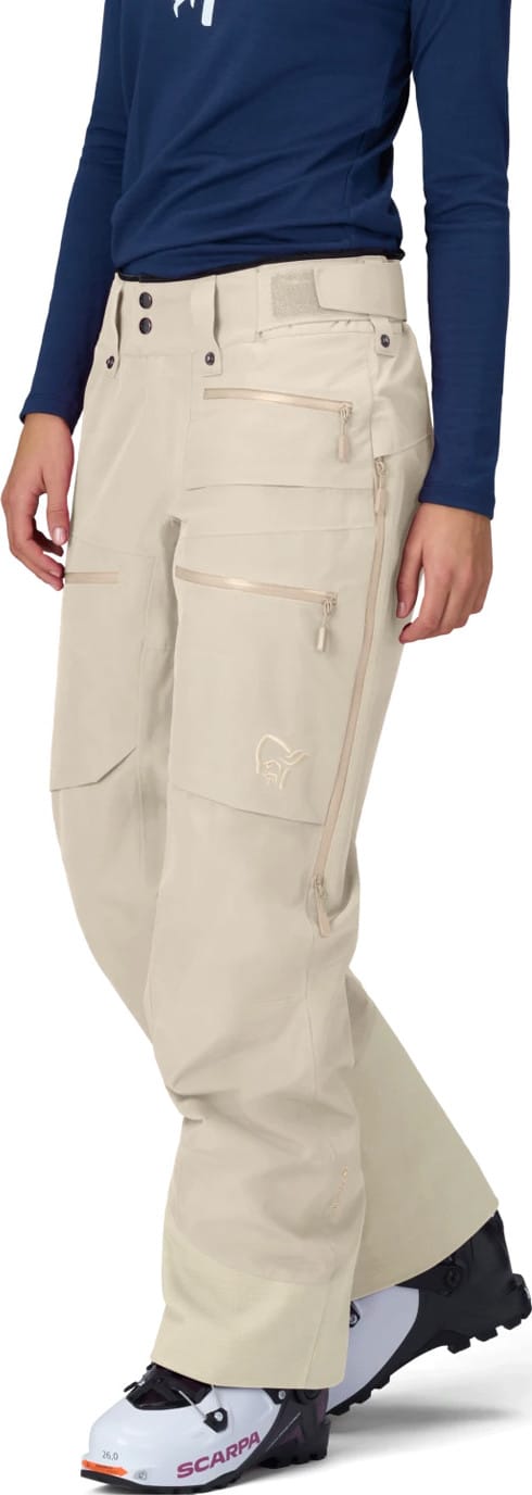 Norrøna Women's Lofoten GORE-TEX Insulated Pants  Oatmeal Norrøna
