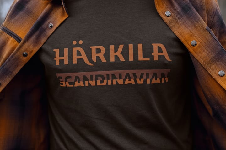 Härkila Men's Scandinavian SS T-Shirt Shadow Brown Härkila