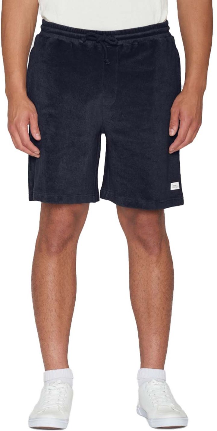 Knowledge Cotton Apparel Fig Loose Fit Terry Shorts Night Sky Knowledge Cotton Apparel