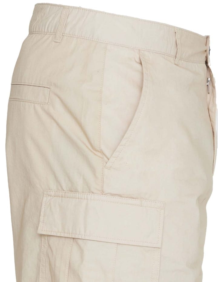 Knowledge Cotton Apparel Fig Loose Cargo Poplin Shorts Light Feather Gray Knowledge Cotton Apparel