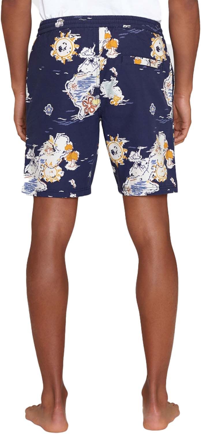 Knowledge Cotton Apparel Men's Boardwalk Shorts With Elastic Waist Night Sky Knowledge Cotton Apparel