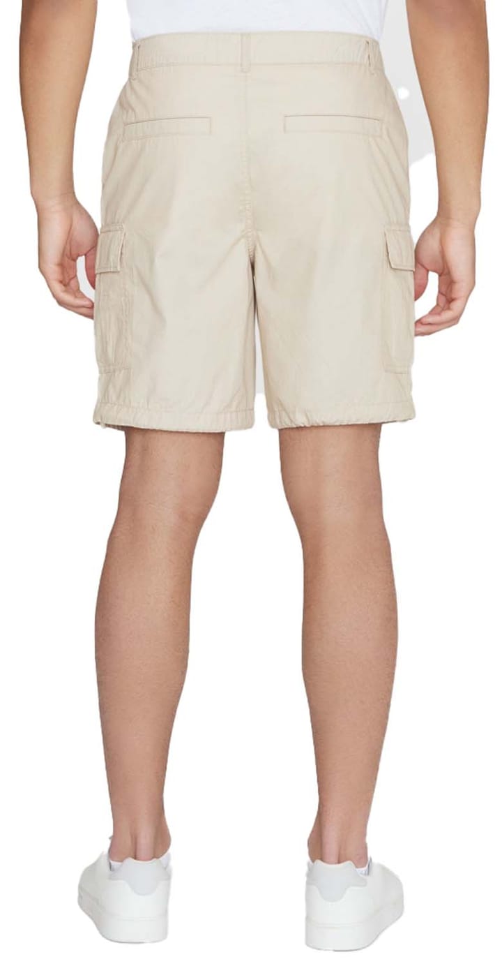 Knowledge Cotton Apparel Fig Loose Cargo Poplin Shorts Light Feather Gray Knowledge Cotton Apparel