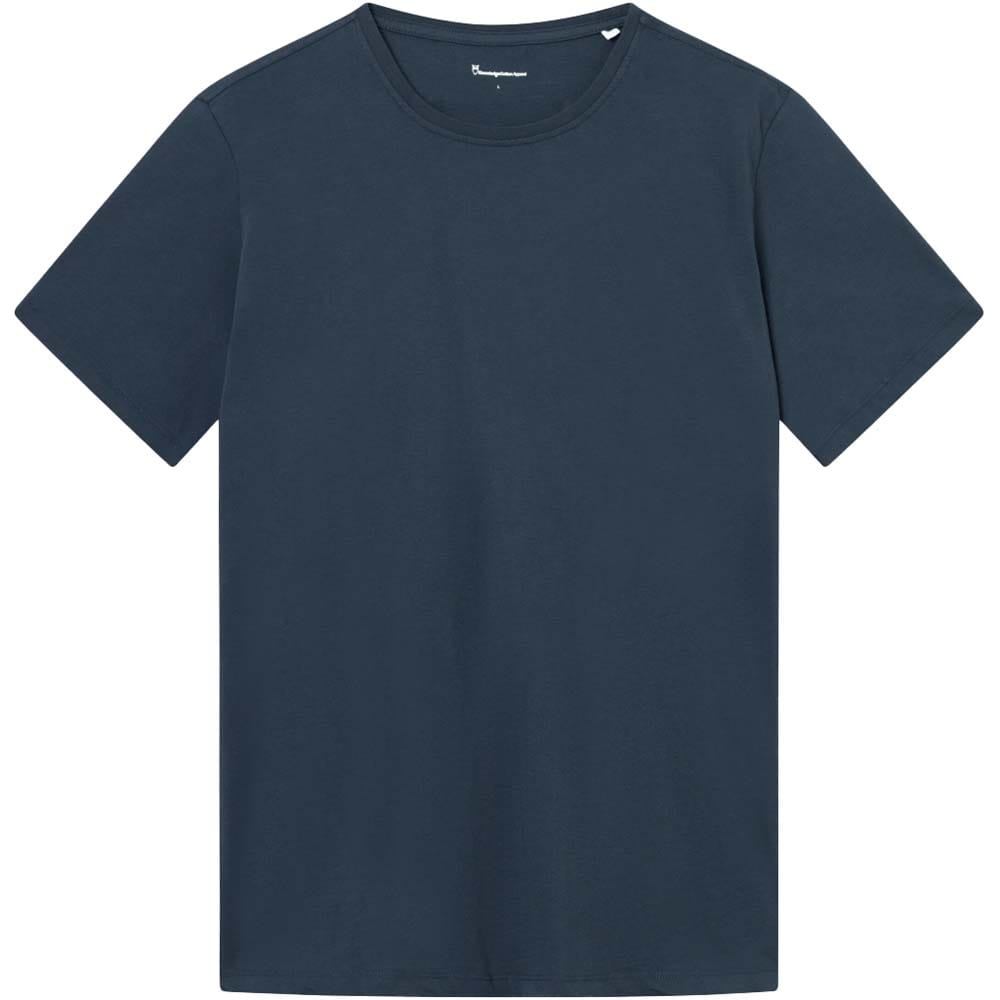 Knowledge Cotton Apparel Men's Agnar Basic T-Shirt Total Eclipse