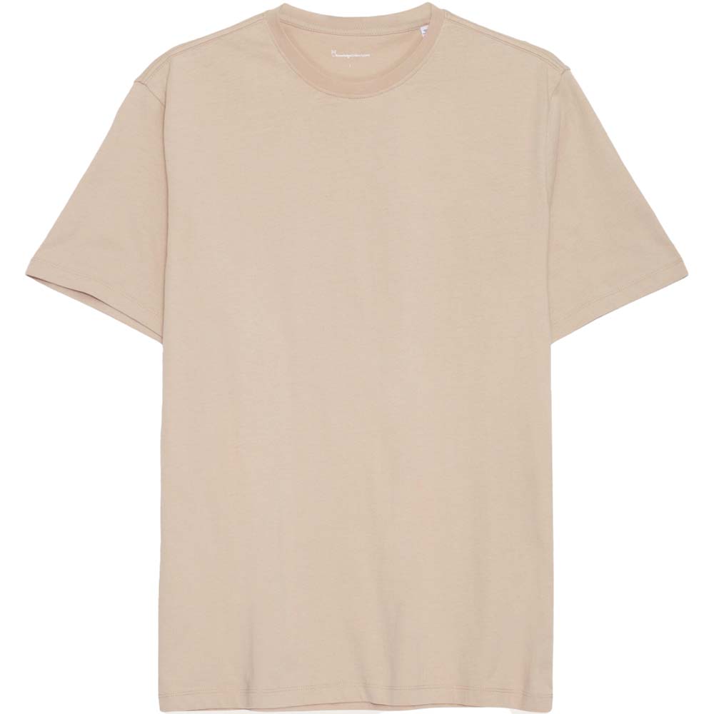 Knowledge Cotton Apparel Agnar Basic T-Shirt Light Feather Gray