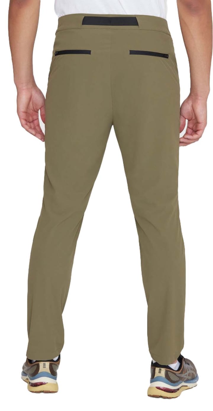 Knowledge Cotton Apparel Men's Tim Tapered Elastic Waist String Pants Burned Olive Knowledge Cotton Apparel
