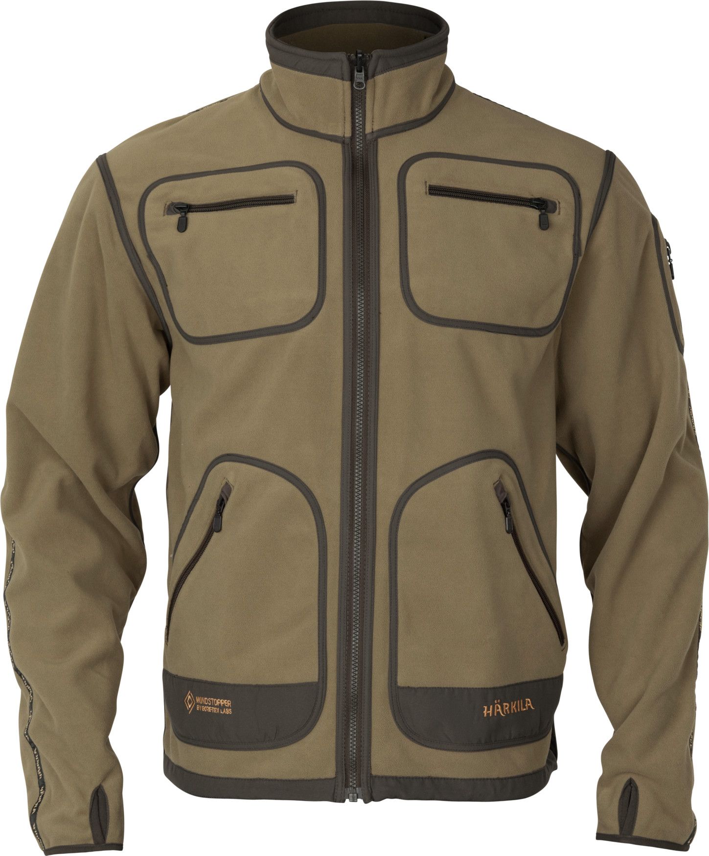 Härkila Men's Kamko Fleece Dark Antique Bronze/willow Green