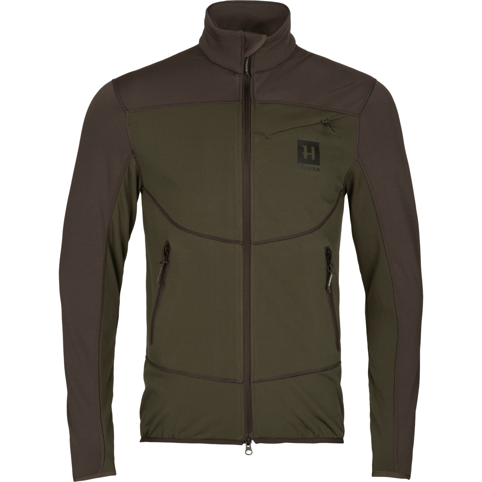 Härkila Men's Olaf Fleece Jacket Willow Green/Shadow Grey
