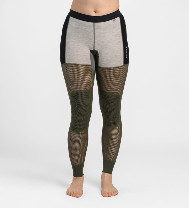 Aclima Women's WoolNet Hybrid Longs Tarmac/Beige Melange/Jet Black Aclima Aclima Women's WoolNet Hybrid Longs Tarmac/Beige Melange/Jet Black Aclima